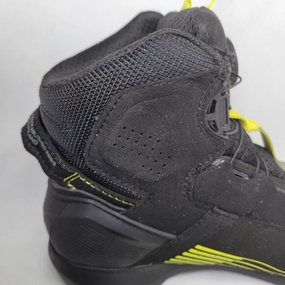Shima Edge Mens Vented Black And Yellow Motorcycle Shoes Size US 9.5 EUR 42 main image 4